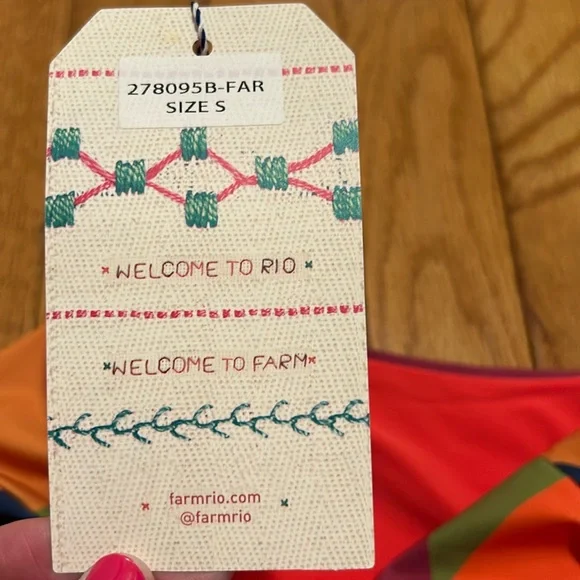 NWT Farm x Anthropologie Geometric High-Waisted Bikini Bottoms - Picture 7 of 11